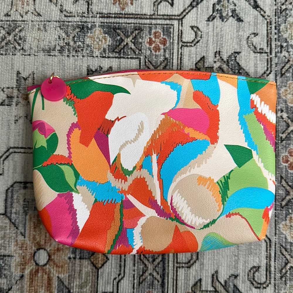 Ipsy, Women’s Colorful, Tropical Print Makeup Bag